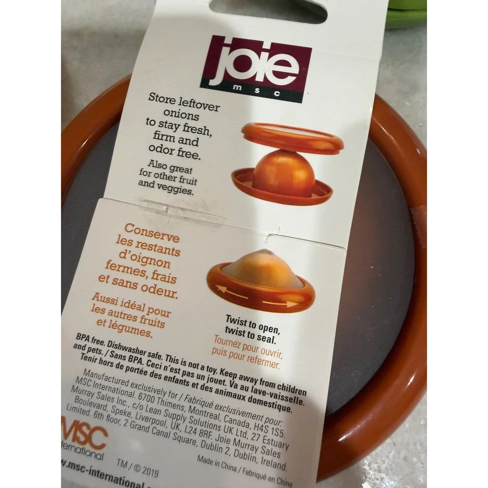 Joie MSC Fresh Stretch Pod Set 4pc Avocado Onion Tomato Lemon Food Savers NEW